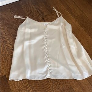 ARITZIA CHAMPAGNE BUTTON CAMISOLE